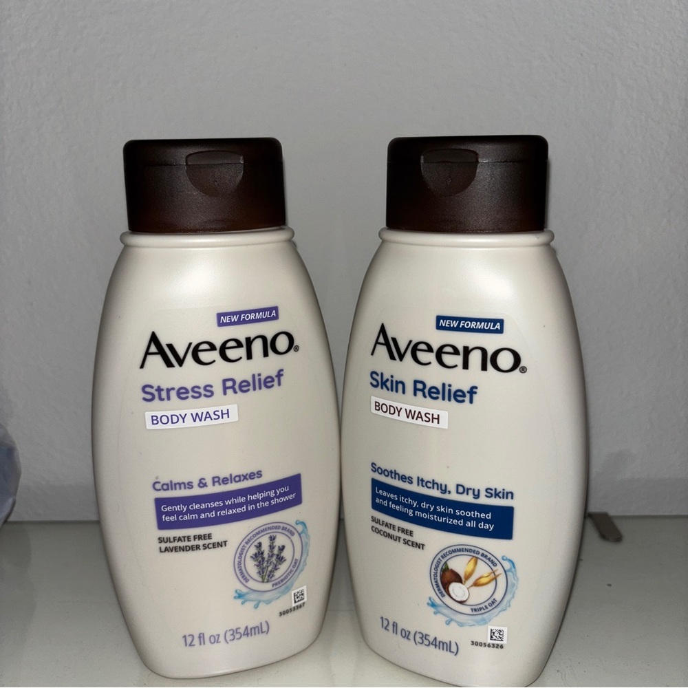 Aveeno body wash duo - 2 x 12oz bottles